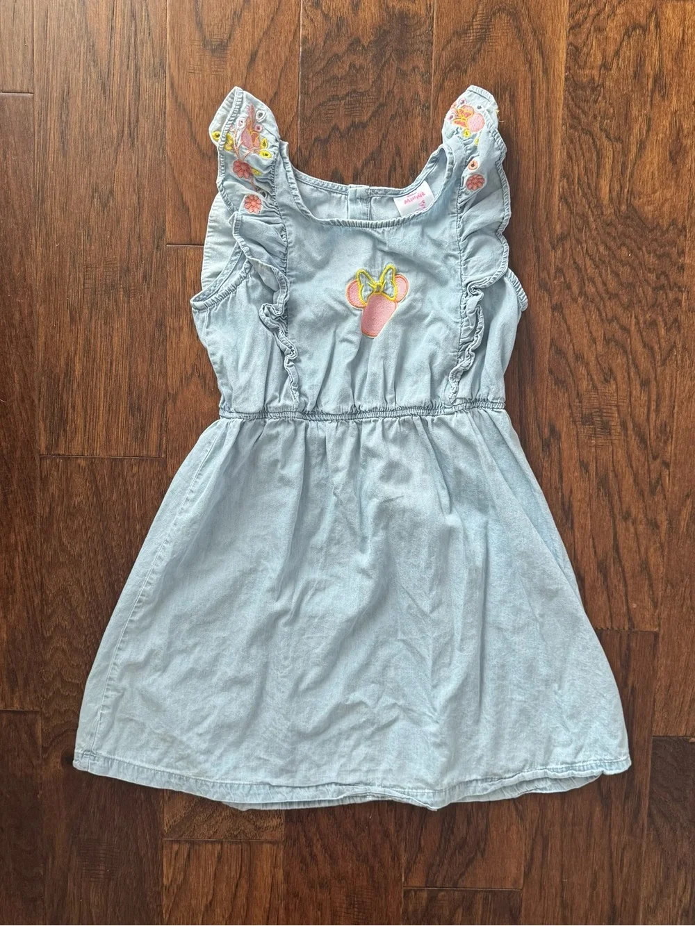 Disney Light Blue Girls' Sleeveless Ruffle Dress 7/8